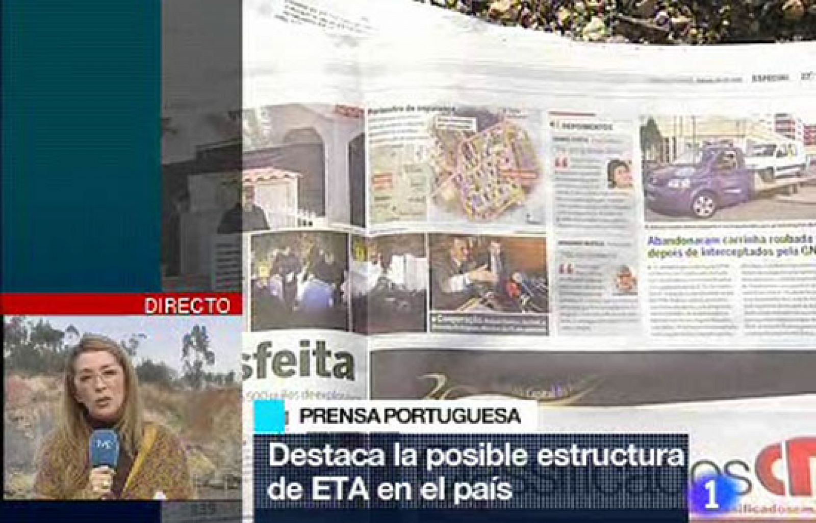 La prensa lusa se hace eco del arsenal incautado a ETA