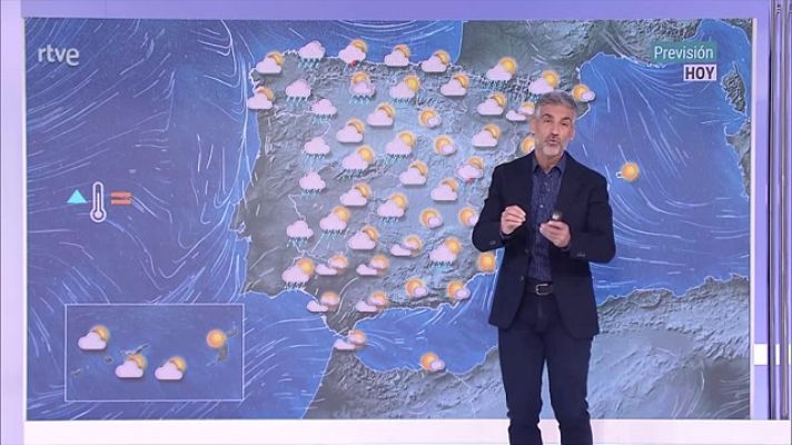 El tiempo - Posibilidad de algún intervalo de viento fuerte al final del día en el Cantábrico oriental