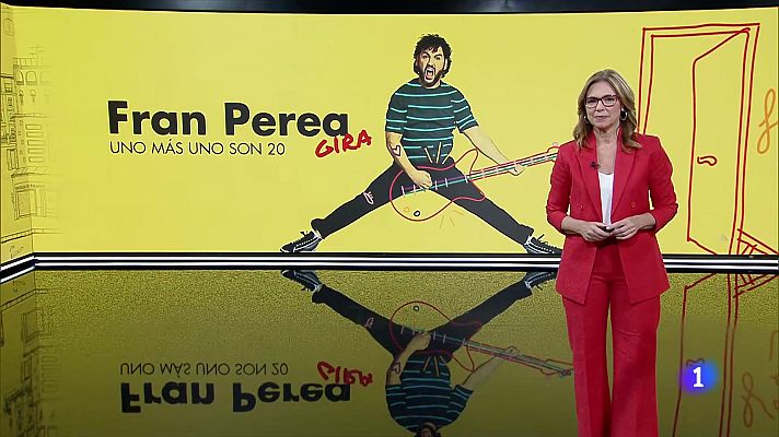 Telediario 1 - Fran Perea reúne a 'Los Serrano', 20 años después, en el videoclip de su nuevo disco, 'Uno más uno son 20'