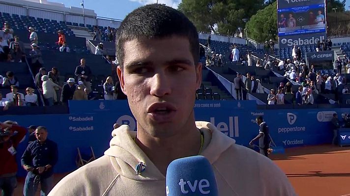 Conde de Godó | Carlos Alcaraz: \"LLego a la final con un buen 'feeling'\" - Tenis | Ver
