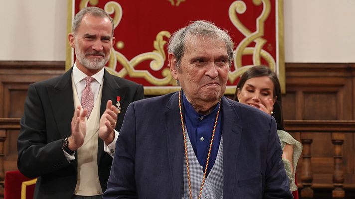 Telediario 1 - Rafael Cadenas, Premio Cervantes 2022: "Puede haber llegado el momento de revisar las bases de toda la cultura"
