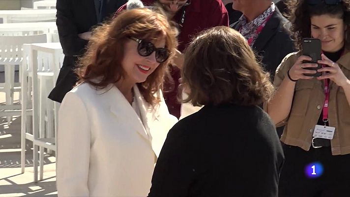 Telediario 1 - Susan Sarandon estrella del BCN Film Fest: "Hollywood sigue estando dominada por hombres blancos"