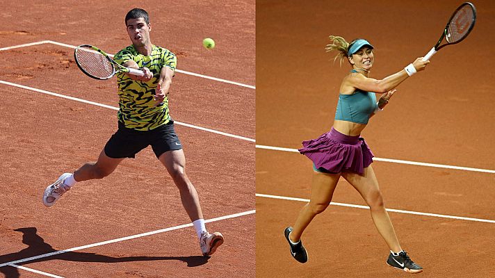 Carlos Alcaraz y Paula Badosa, favoritos para el Madrid Open