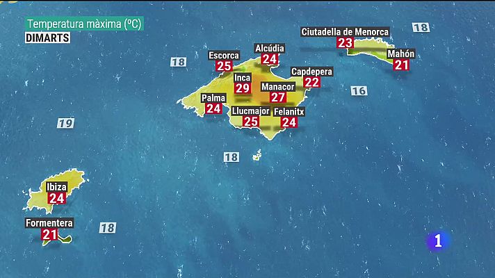 Informatiu Balear - El temps a les Illes Balears - 24/04/23