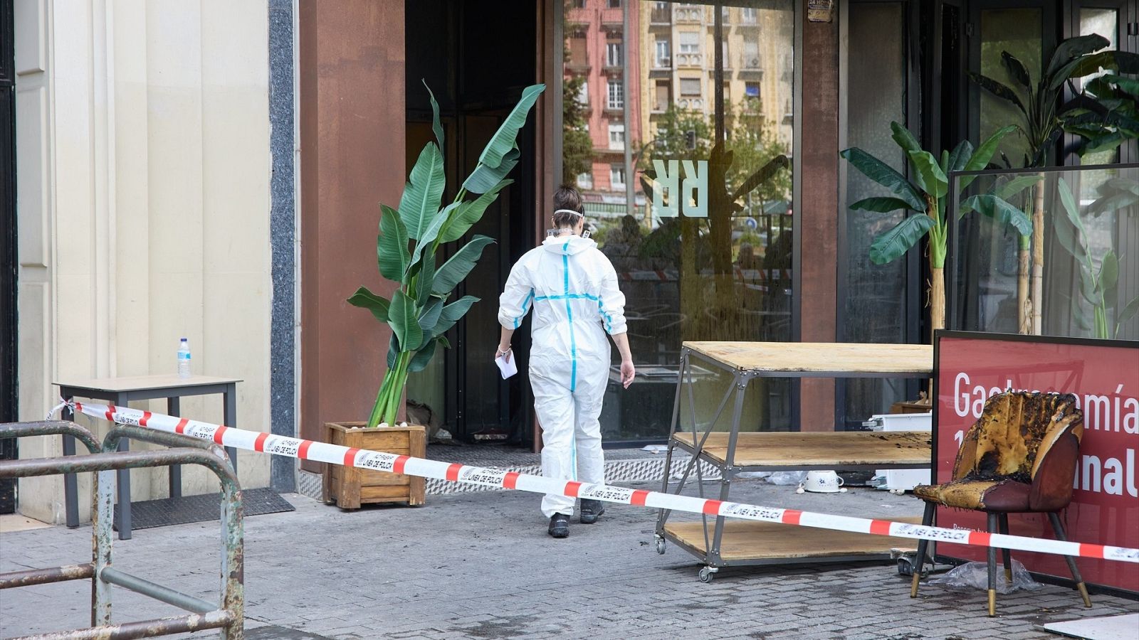 Testigo del incendio del restaurante de Madrid: "Pensamos que si nosotros habíamos salido, todo el mundo también"