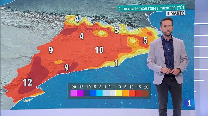 El Temps - Alguns ruixats i temperatures molt per sobre de la mitjana 