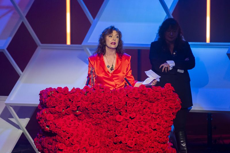 Premis Sant Jordi de Cinematografia 2023 - Susan Sarandon rep el guard� d'honor dels Premis RNE Sant Jordi - Veure ara