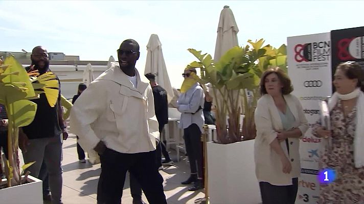 El actor francés Omar Sy presenta en el BCN Film Fest su última película, 'Padre y soldado'