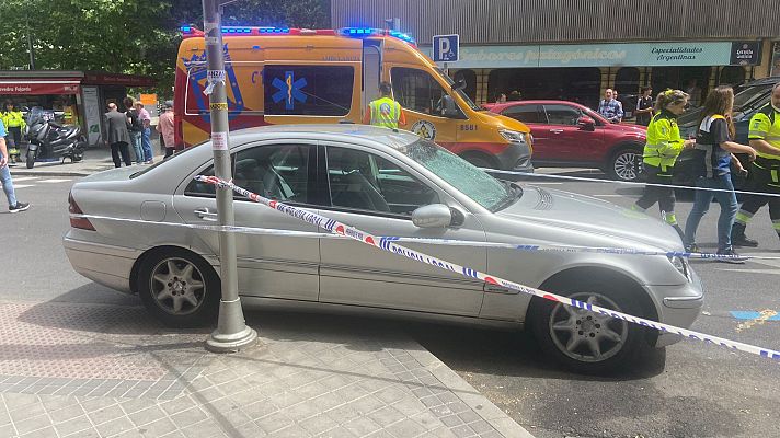 Telediario 1 - Dos muertos y cuatro heridos en un atropello múltiple en el Paseo de Extremadura en Madrid