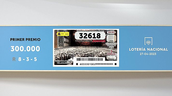 SELAE - Sorteo de la Lotería Nacional del 27/04/2023