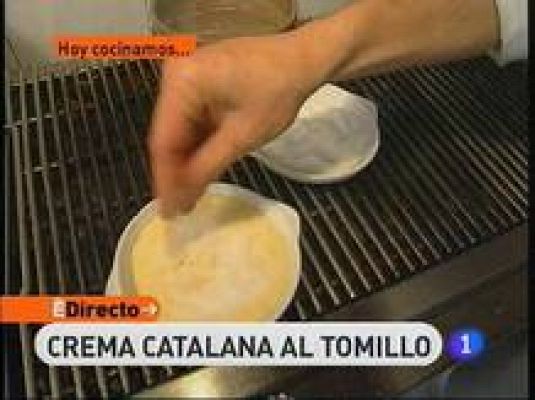 Crema catalana al tomillo