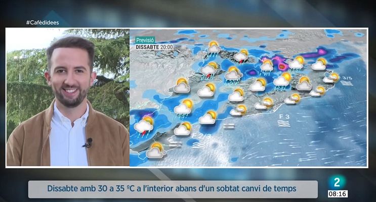 El temps - La pluja arribarà després de dos dies de calor disparada