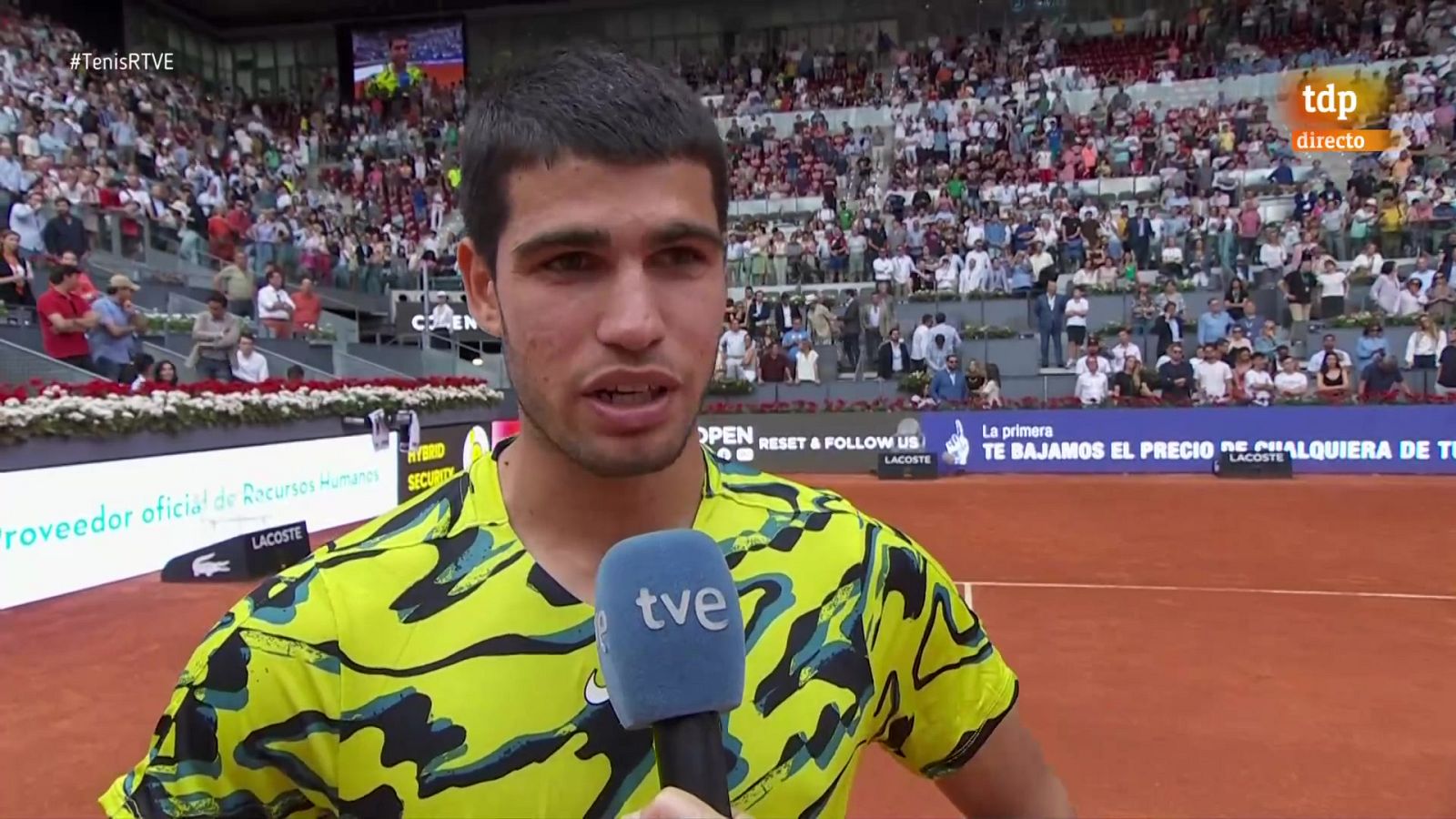 La frase con la que Alcaraz se ganó la ovación de la Manolo Santana: ''Hay que afrontar los momentos malos con humildad para poder sobreponerte''