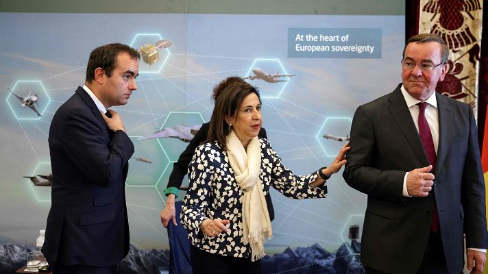 Telediario 2 - España, Francia y Alemania invertirán 8.000 euros en el nuevo caza europeo