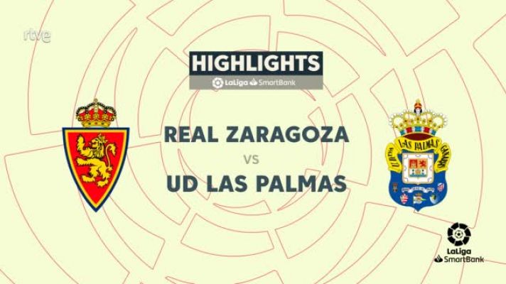 Real Zaragoza - Las Palmas: resumen partido 38ª jornada