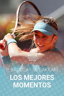 Los mejores momentos del partido Paula Badosa - María Sakkari del Mutua Madrid Open 2023