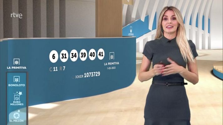 Loterías - Sorteo de la Bonoloto y Primitiva del 01/05/2023