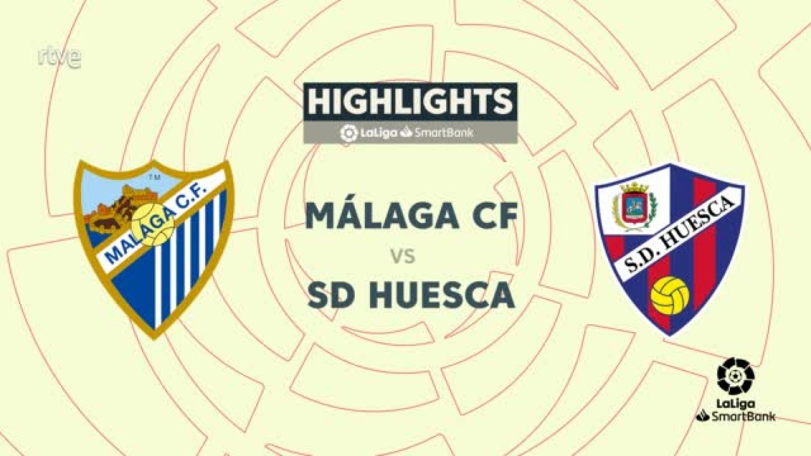 Málaga - Huesca: resumen del partido de la 38ª jornada de Segunda -- Ver ahora