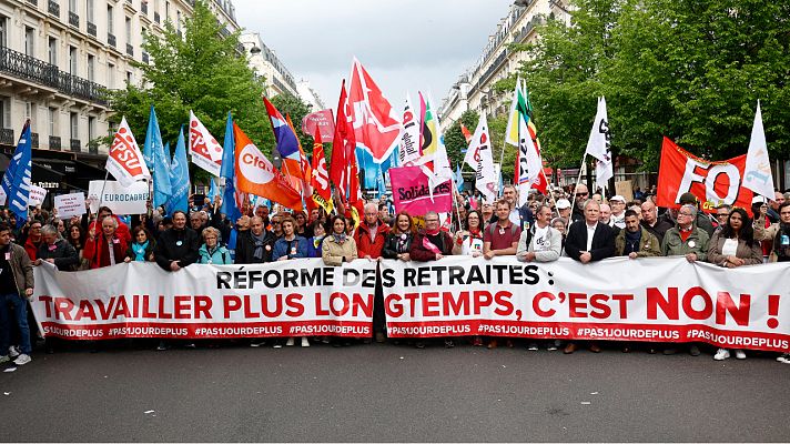 Los sindicatos convocan en Francia nuevas movilizaciones para el 6 de junio
