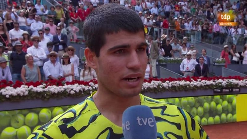Carlos Alcaraz: "Este resultado no es nada normal, Zverev es un gran jugador"