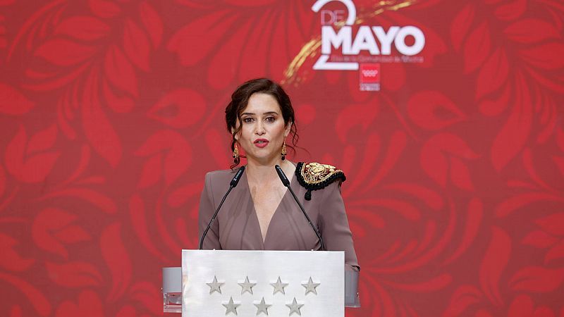 La presidenta de la Comunidad de Madrid Isabel Ayuso acusa a Bolaños de acudir al acto del Dos de Mayo a "provocar"