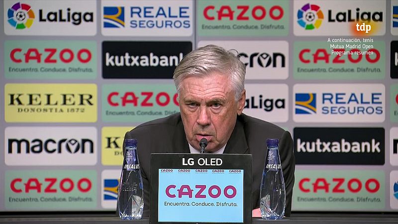 Ancelotti no cree que la derrota contra la Real afecte a la final de Copa del Rey