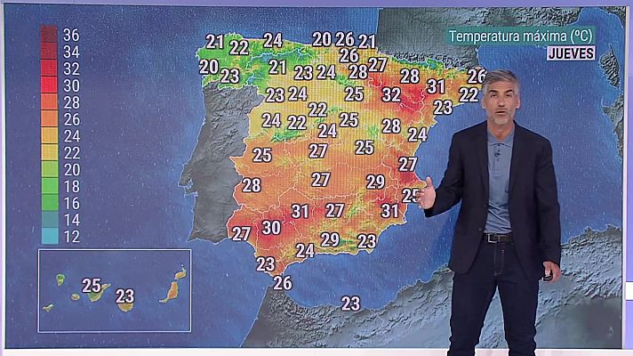 El tiempo - Intervalos de viento fuerte en el Estrecho, Alborán, litoral noroeste de Galicia y con rachas muy fuertes en el Cantábrico oriental
