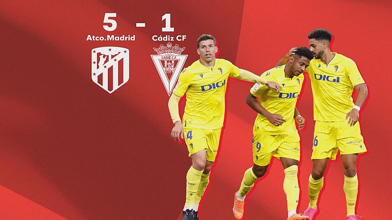 Atlético Madrid 5 - Cádiz CF 1 - Ver ahora