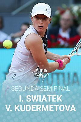 WTA Mutua Madrid Open. 2ª Semifinal:  Swiatek - Kudermetova