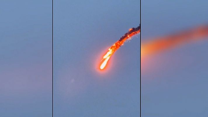 Telediario 1 - Ucrania derriba sobre Kiev un dron propio descontralado