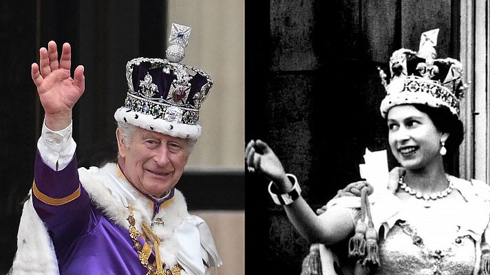 Especiales informativos - Diferencias y similitudes entre la coronación de Carlos III y la de Isabel II