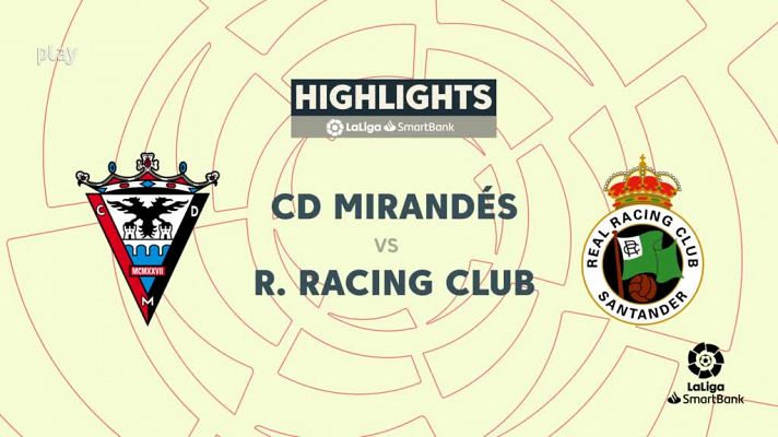 Mirandés - Racing: resumen del partido, 39ª jornada