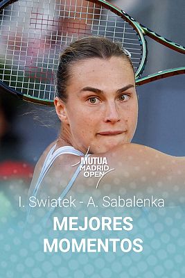 Resumen y mejores puntos de la final del Madrid Open entre Sabalenka y Swiatek