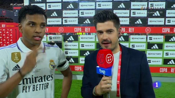 Copa del Rey | Rodrygo, MVP de la final, a TVE: "Era el título que me faltaba, pero quiero más"