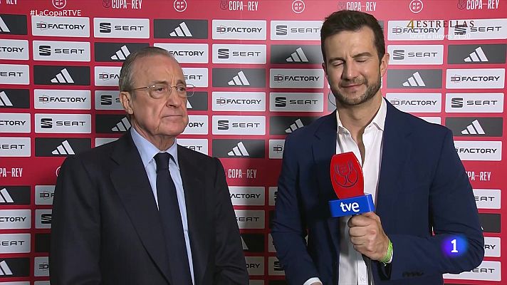 Fútbol - Florentino Pérez: "Vinícius es el mejor en su puesto. Hay que proteger a los jugadores que dan espectáculo"