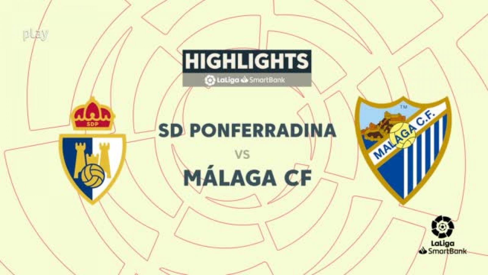 Ponferradina - Málaga: resumen del partido, 39ª jornada