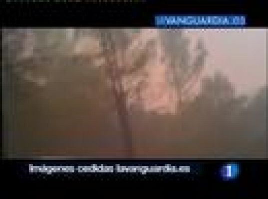  - Imágenes del incendio de Horta