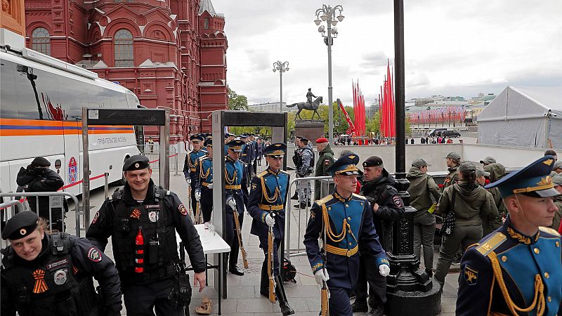 Moscú se blinda ante el Día de la Victoria con fuertes medidas de seguridad