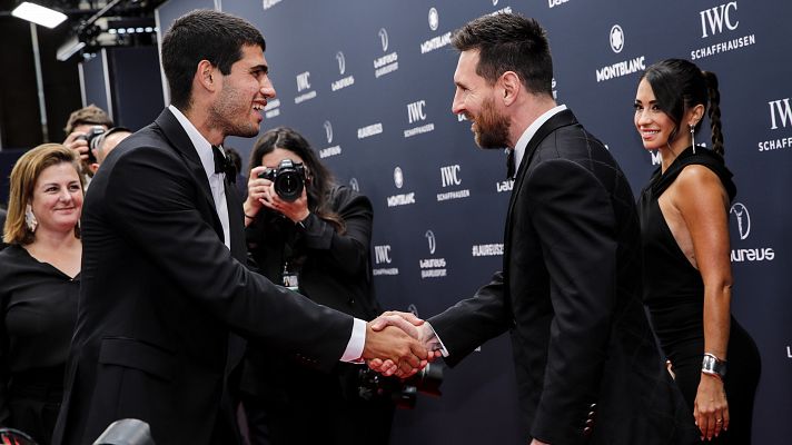 Carlos Alcaraz tras recibir el Laureus: "Quiero agradecer este premio al trabajo colectivo de mi equipo"