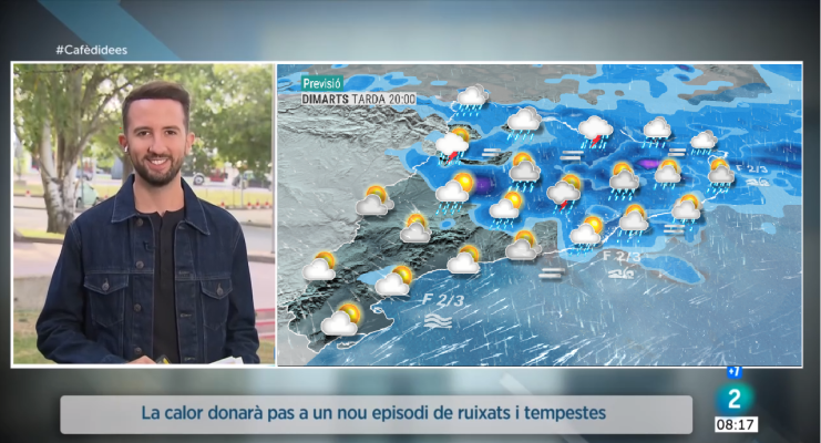 El temps - La calor donarà pas a un nou episodi de ruixats i tempestes