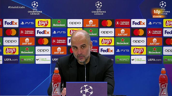 Pep Guardiola, sobre por qué no ha hecho cambios: "No me interesaba un partido de ida y vuelta. Sé perfectamente contra qué equipo jugamos"