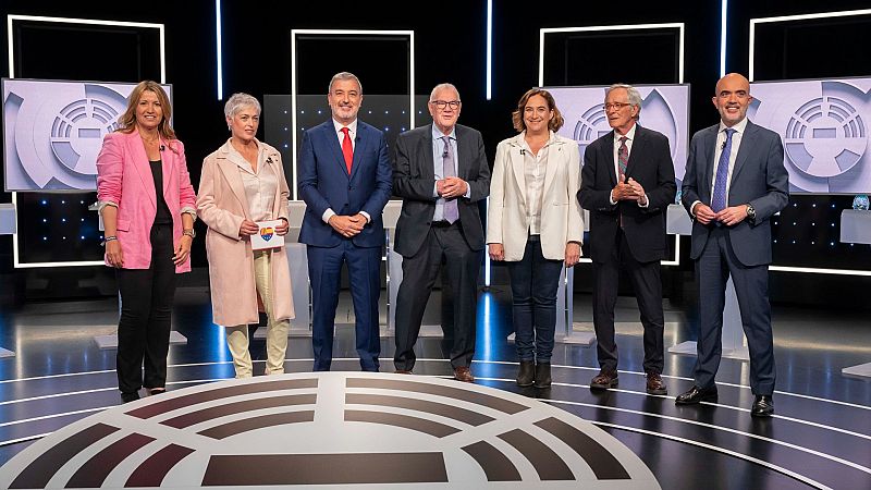 Minuto de oro de los candidatos a la Alcaldía de Barcelona en el debate de RTVE
