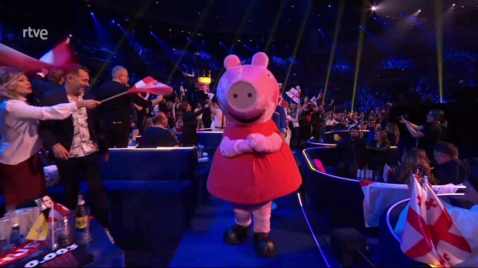 Eurovisión 2023: Peppa Pig baila la conga en la segunda semifinal 