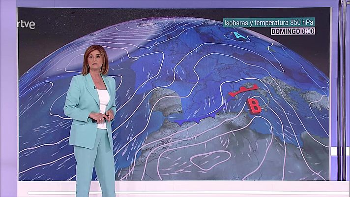 Precipitaciones persistentes en el litoral Cantábrico oriental, y con probabilidad de ser localmente fuertes en amplias zonas del extremo oriental peninsular y Baleares