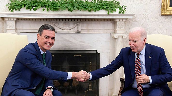 Biden recibe a Sánchez en la Casa Blanca y agradece su "liderazgo" en la defensa de Ucrania y con la inmigración