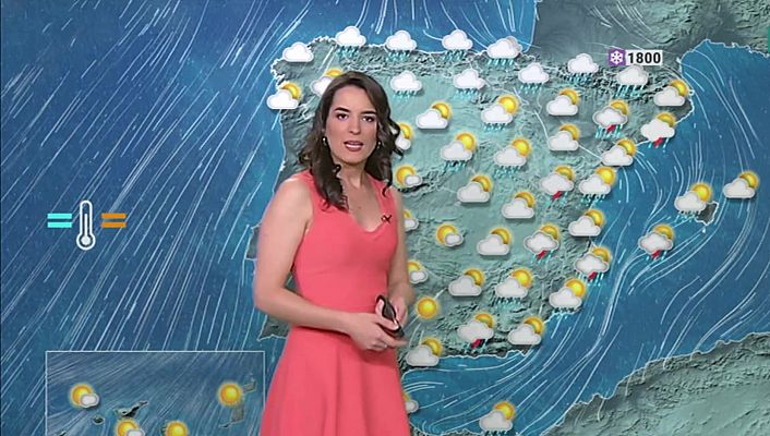 Lluvias en varios puntos peninsulares y Baleares