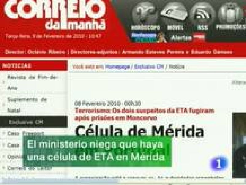  Noticias de Extremadura. Informativo Territorial de Extremadura. (09/02/2010)