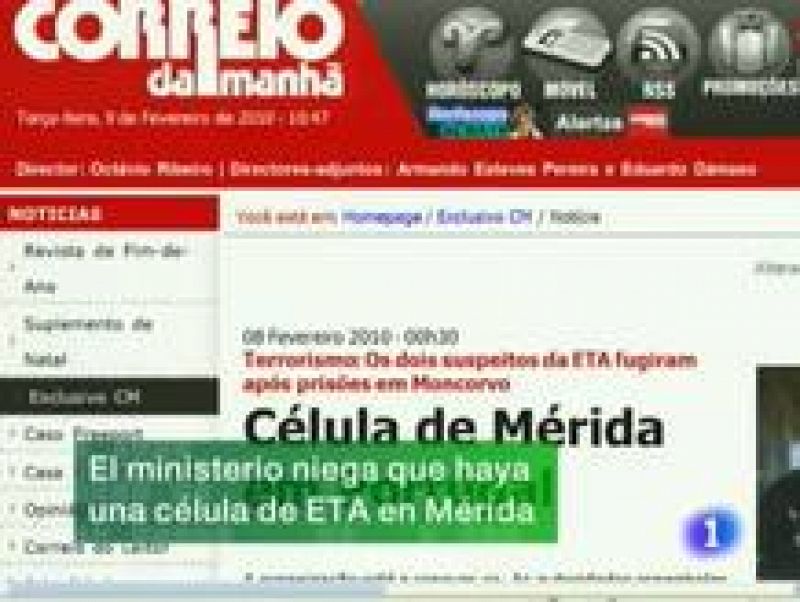  Noticias de Extremadura. Informativo Territorial de Extremadura. (09/02/2010)