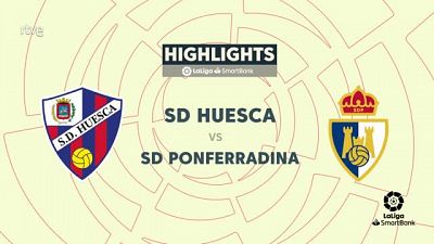 Huesca - Ponferradina: resumen del partido de 40 jornada