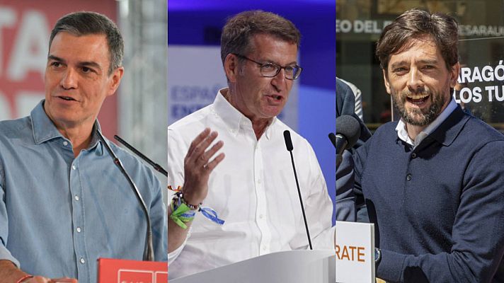 Telediario Fin de Semana - Los reproches, los anuncios electorales y las listas de Bildu marcan el primer domingo de campaña